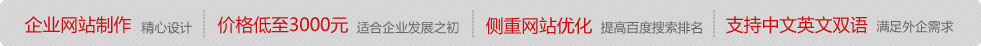 企业网站制作精心设计，价格低至4080元适合企业发展之初。